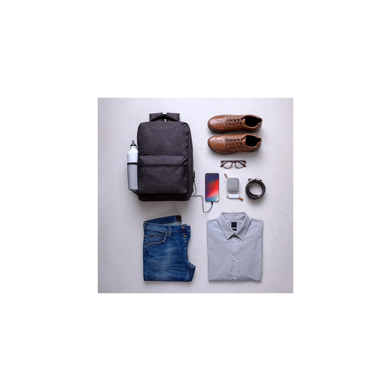 Plecak na laptopa 15" chroniący przed kieszonkowcami ochrona RFID