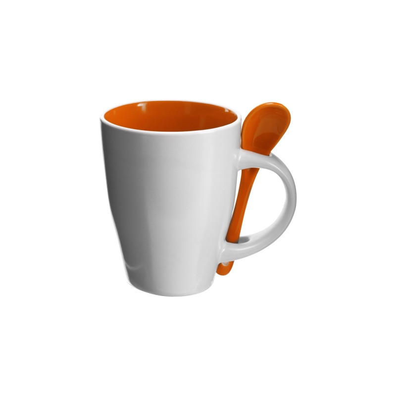 Kubek ceramiczny 300 ml z łyżeczką