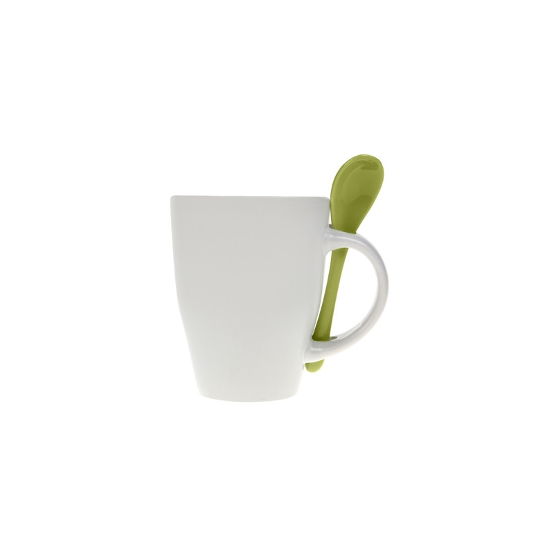 Kubek ceramiczny 300 ml z łyżeczką