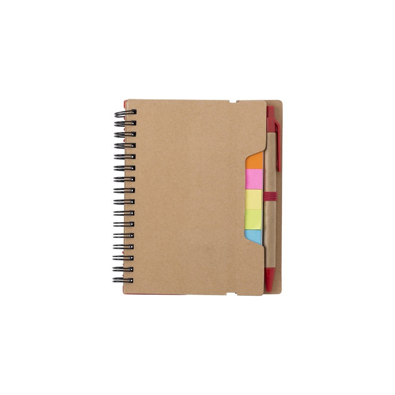 Zestaw do notatek notatnik długopis linijka karteczki samoprzylepne