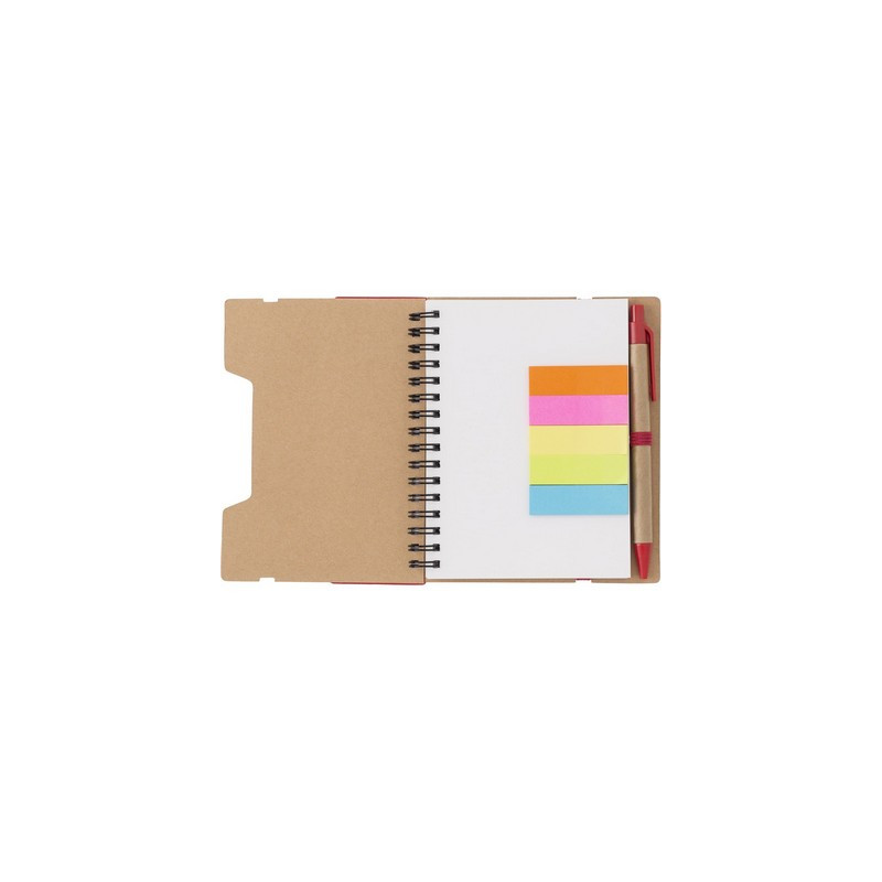 Zestaw do notatek notatnik długopis linijka karteczki samoprzylepne