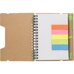 Zestaw do notatek notatnik długopis linijka karteczki samoprzylepne