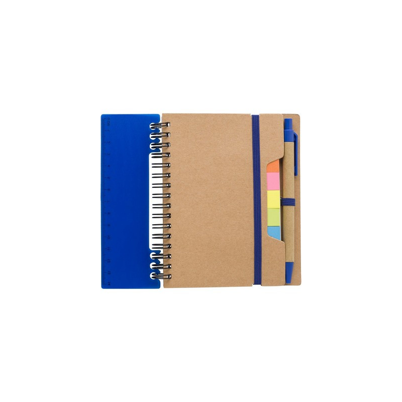 Zestaw do notatek notatnik długopis linijka karteczki samoprzylepne