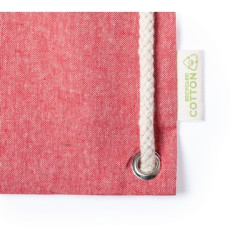 Worek ze sznurkiem i torba na zakupy z bawełny z recyklingu 2 w 1