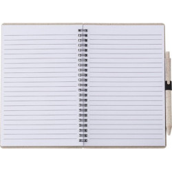 Notatnik ok A5 ze słomy pszenicznej z długopisem