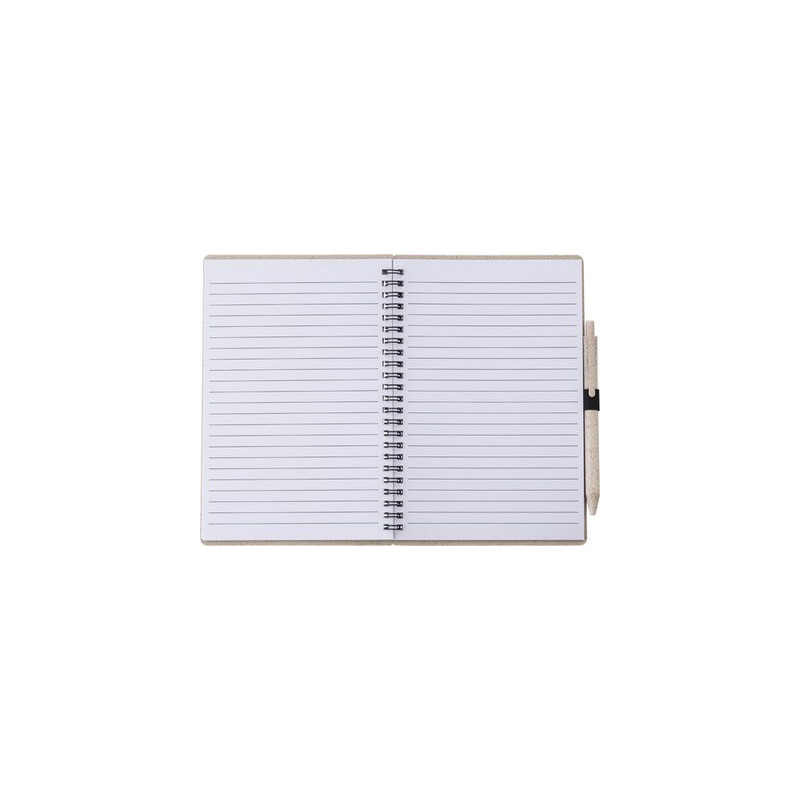 Notatnik ok A5 ze słomy pszenicznej z długopisem