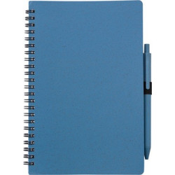 Notatnik ok A5 ze słomy pszenicznej z długopisem