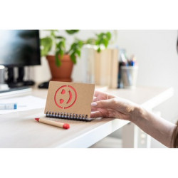 Notatnik ok B7 "uśmiechnięta buzia" z długopisem | Dylan