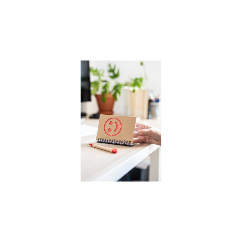 Notatnik ok B7 "uśmiechnięta buzia" z długopisem | Dylan