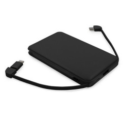 Power bank 5000 mAh ze zintegrowanymi kablami adapter w komplecie | Presley