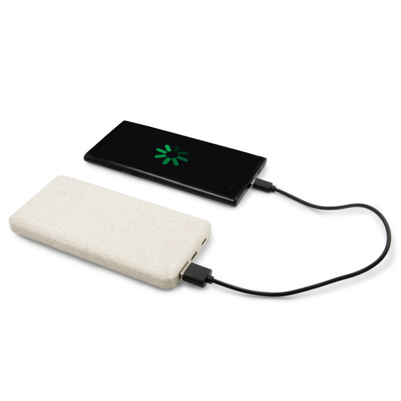 Power bank 8000 mAh ze słomy pszenicznej | Jenkins