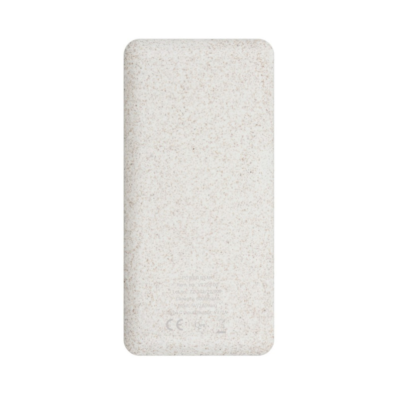 Power bank 8000 mAh ze słomy pszenicznej | Jenkins