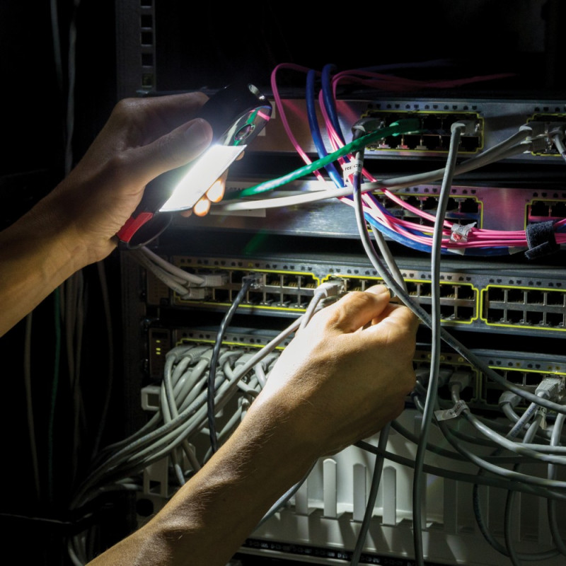 Lampka warsztatowa latarka COB LED