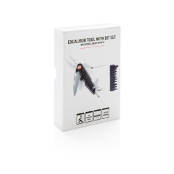 Narzędzie wielofunkcyjne 10 el z zestawem 9 bitów Excalibur