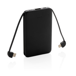 Power bank 5000 mAh zintegrowany kabel 3 w 1