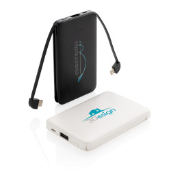 Power bank 5000 mAh zintegrowany kabel 3 w 1