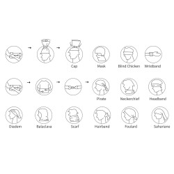 Szal wielofunkcyjny osłona na twarz i szyję