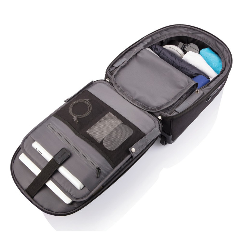 Bobby plecak na kółkach chroniący przed kieszonkowcami