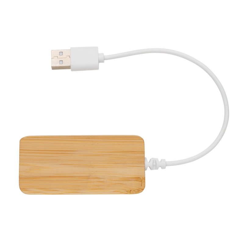Bambusowy hub USB 20 z USB typu C