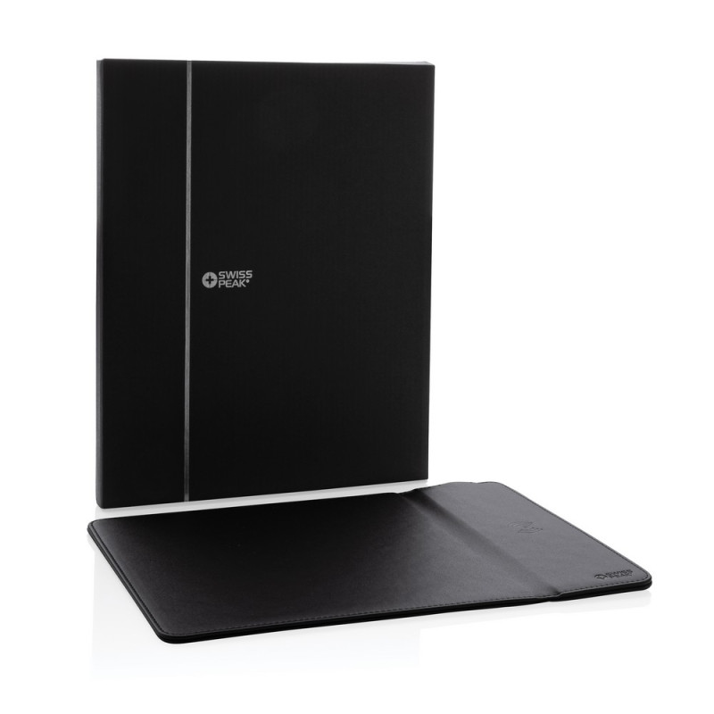 Podkładka pod mysz Swiss Peak ładowarka bezprzewodowa 10W PU z recyklingu