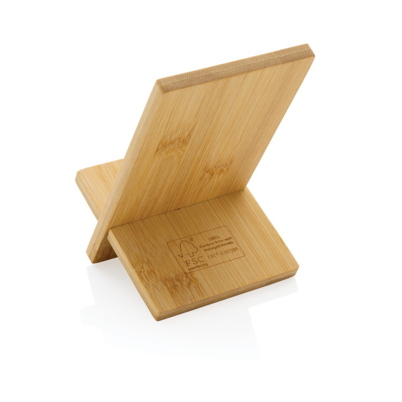 Bambusowy stojak na telefon