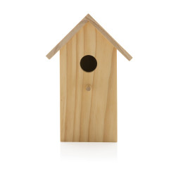 Drewniany domek dla ptaków