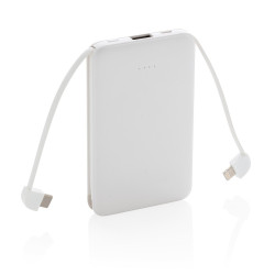 Power bank 5000 mAh zintegrowany kabel 3 w 1