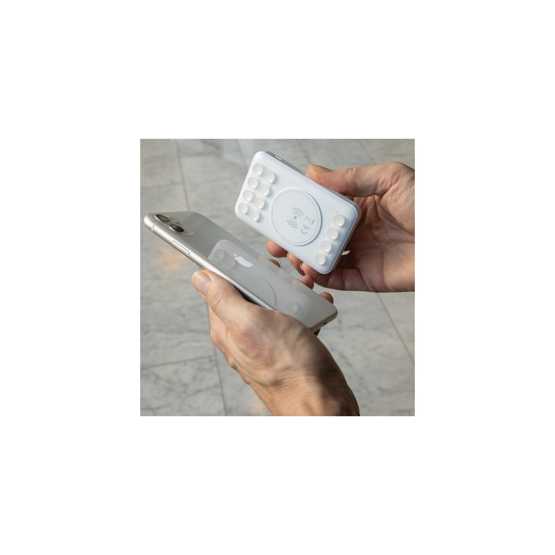 Bezprzewodowy power bank 5000 mAh z przyssawkami