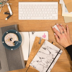 Korkowy notatnik A5 długopis touch pen