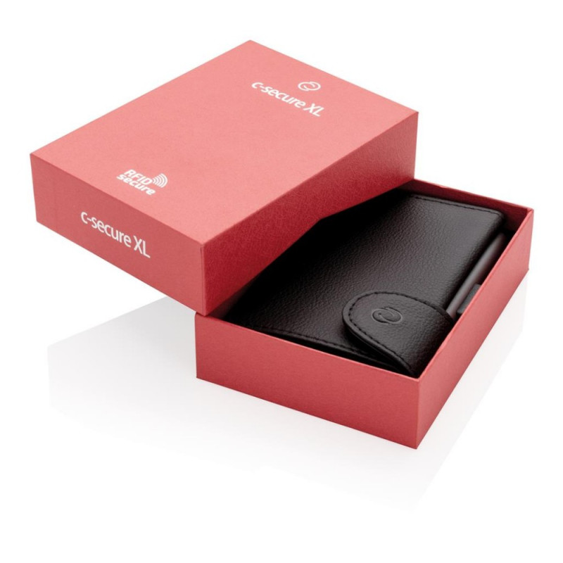 Portfel etui na karty kredytowe C-Secure XL ochrona RFID