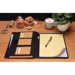 Korkowa teczka konferencyjna A5 z notatnikiem długopis