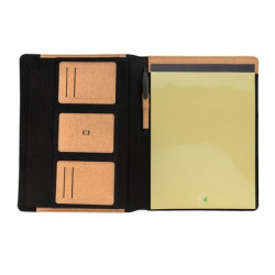 Korkowa teczka konferencyjna A4 z notatnikiem długopis