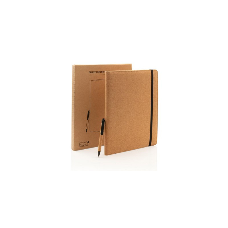 Korkowa teczka konferencyjna A4 z notatnikiem długopis
