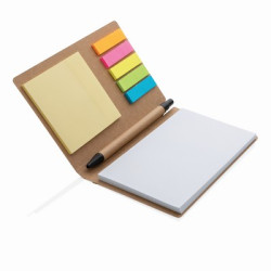 Zestaw do notatek A6 karteczki samoprzylepne długopis