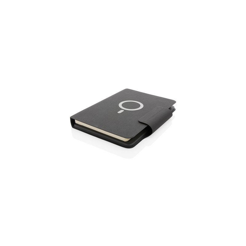 Teczka konferencyjna notatnik A5 ładowarka bezprzewodowa power bank 8000 mAh