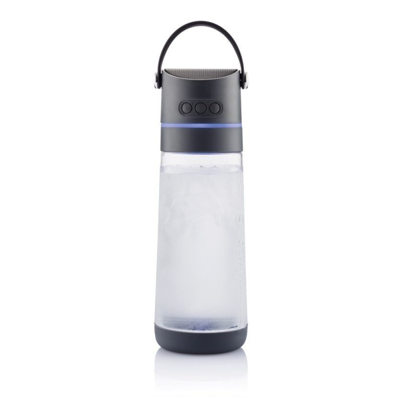 Butelka sportowa 650 ml Party 3 w 1 głośnik bezprzewodowy 3W lampka LED