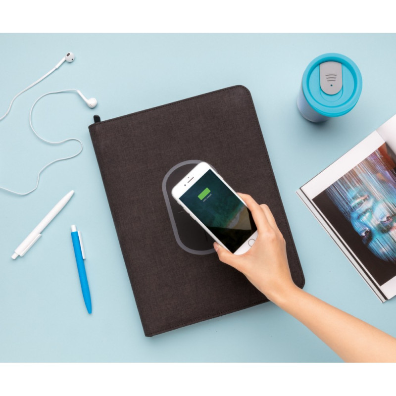 Teczka konferencyjna ok A4 Air ładowarka bezprzewodowa 5W