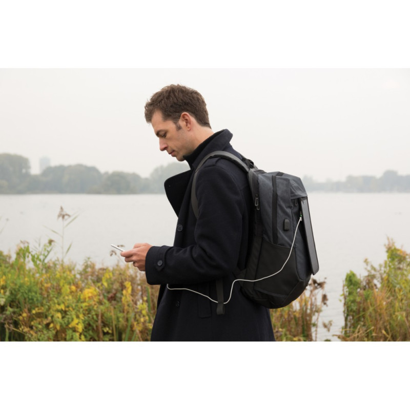 Plecak na laptopa 156" ładowarka słoneczna 7W Swiss Peak Eclipse