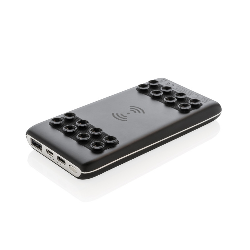 Bezprzewodowy power bank 8000 mAh Light Up Logo przyssawki