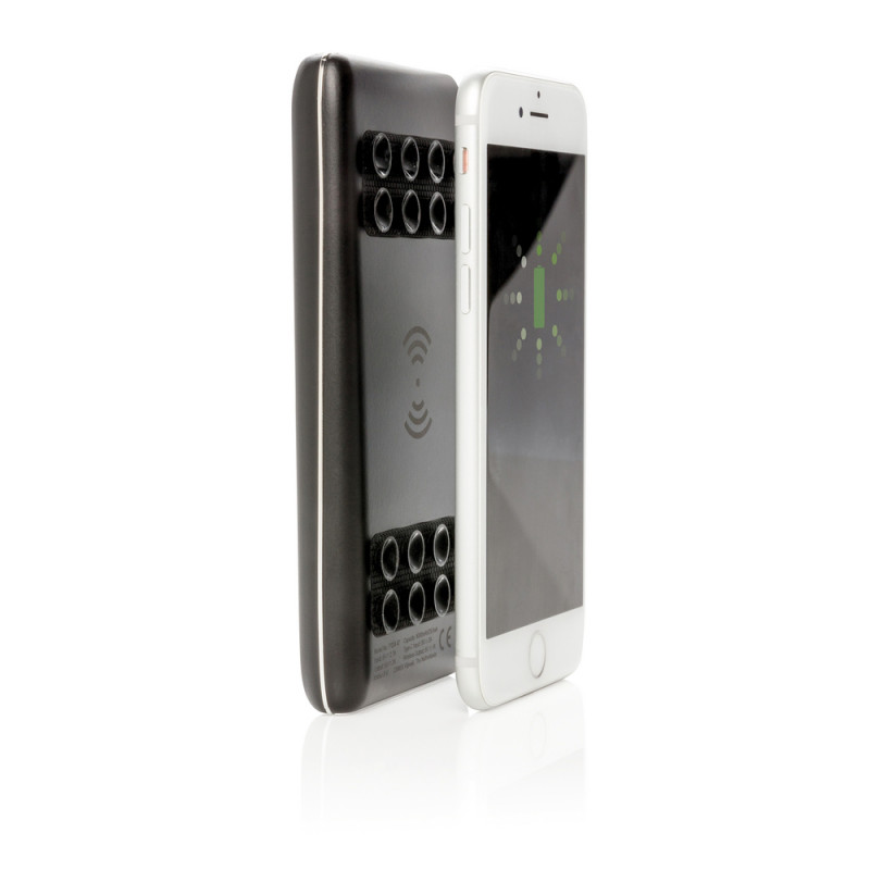 Bezprzewodowy power bank 8000 mAh Light Up Logo przyssawki