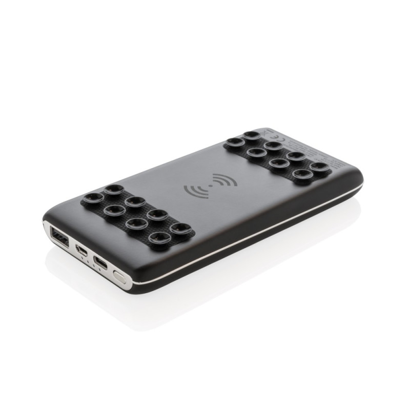 Bezprzewodowy power bank 8000 mAh Light Up Logo przyssawki