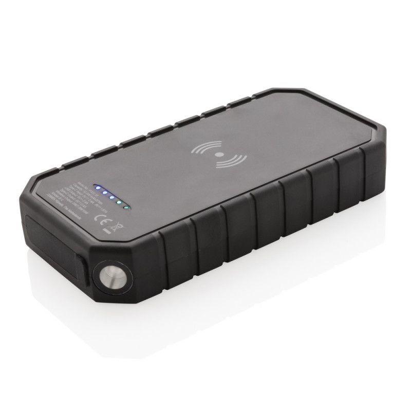 Bezprzewodowy power bank 10000 mAh ładowarka słoneczna