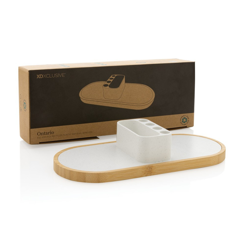 Podwójna ładowarka bezprzewodowa 10W Ontario RABS