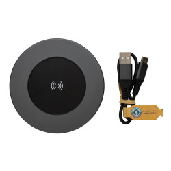 Ładowarka bezprzewodowa 10W Terra aluminium z recyklingu