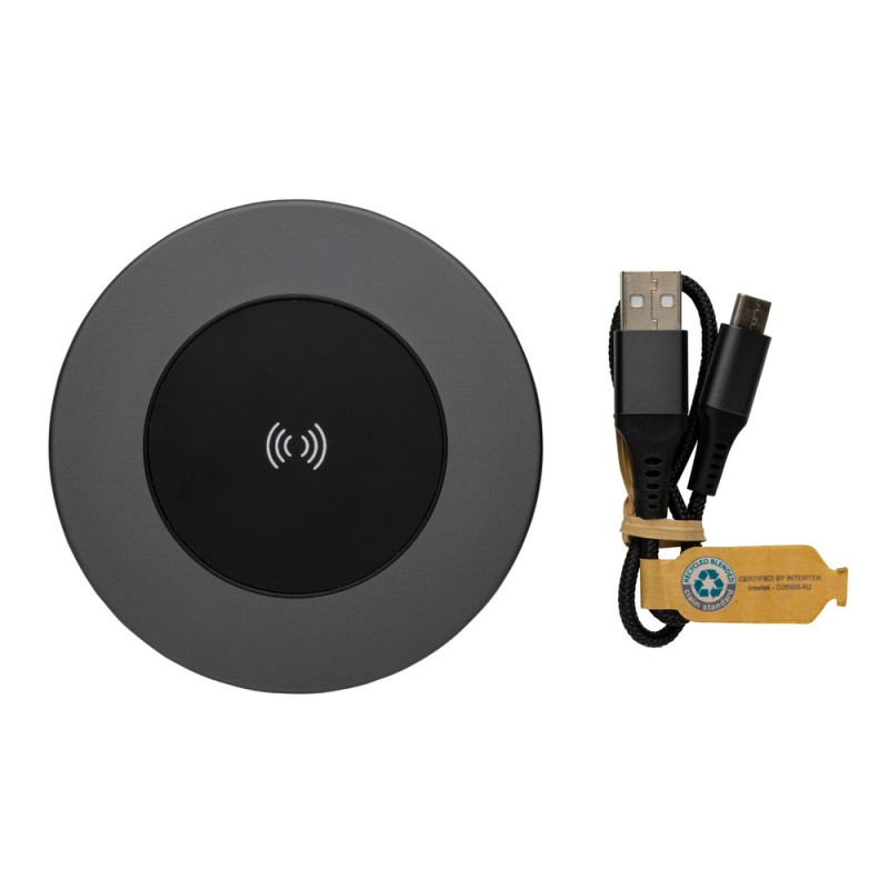 Ładowarka bezprzewodowa 10W Terra aluminium z recyklingu