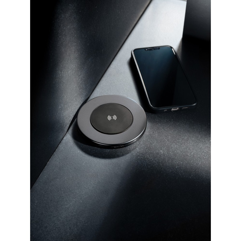 Ładowarka bezprzewodowa 10W Terra aluminium z recyklingu