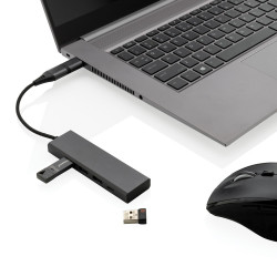 Hub USB 20 z USB C aluminium z recyklingu