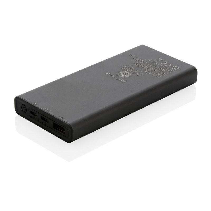 Szybki power bank 10000 mAh Terra aluminium z recyklingu