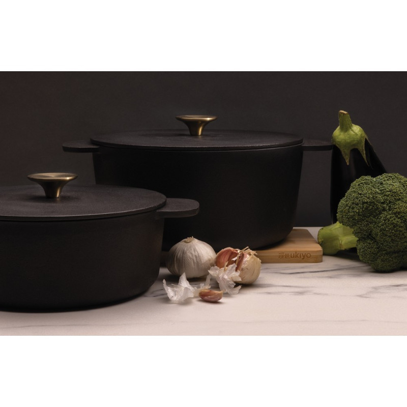 Żeliwny garnek Ukiyo średni