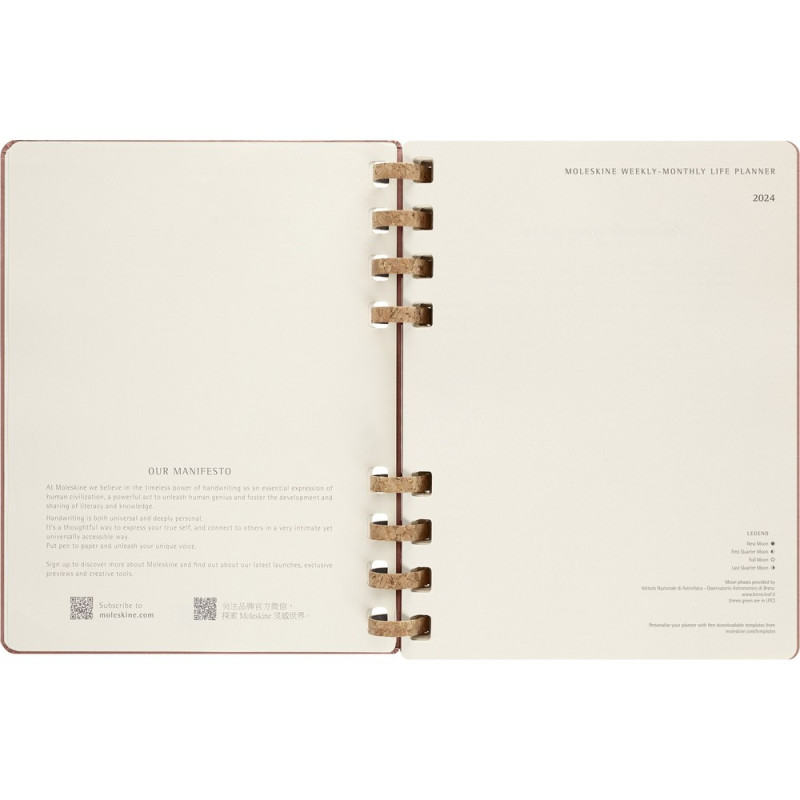 Spiralny kalendarz MOLESKINE Life